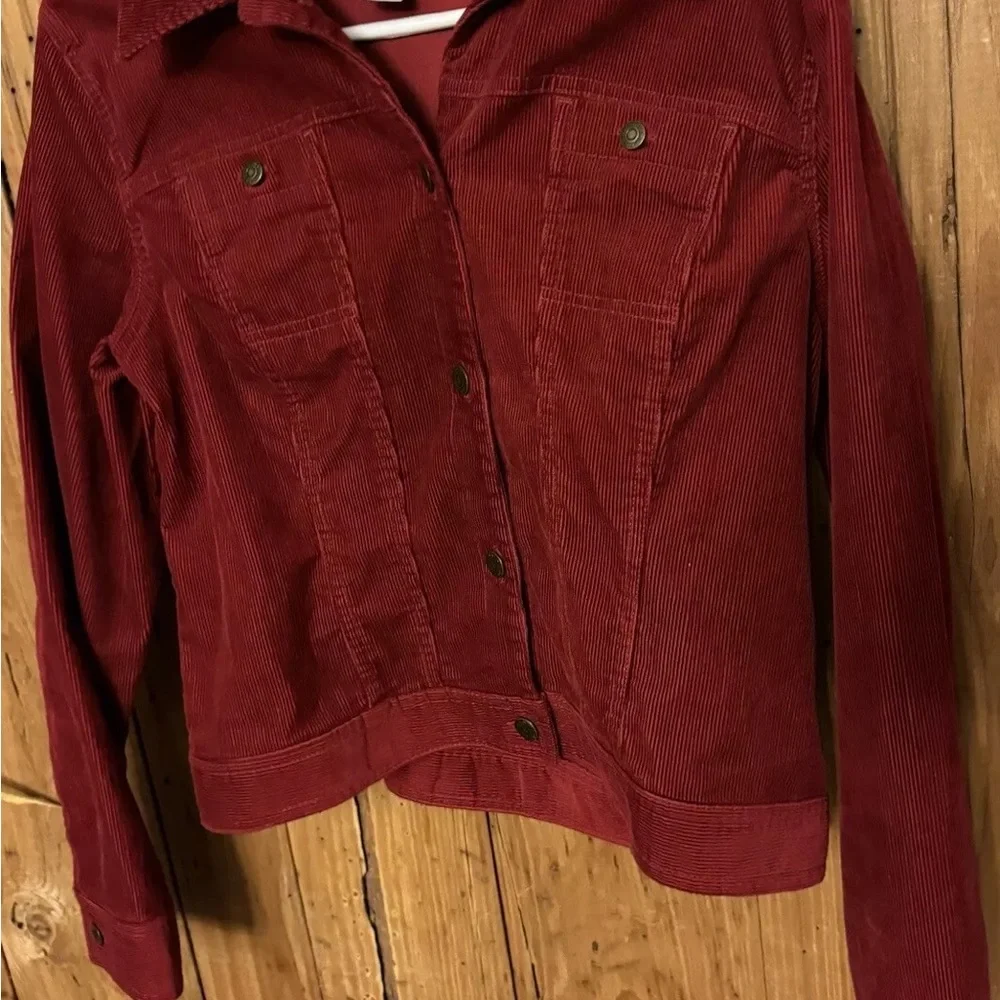 Ann Taylor Loft Rust Red woman’s size 10 corduroy jacket. - Picture 3 of 10